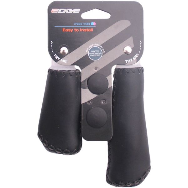 Der Edge Ledergriff - Ergonomisches Ledergriff Set - 135 mm 92 mm - schwarz
