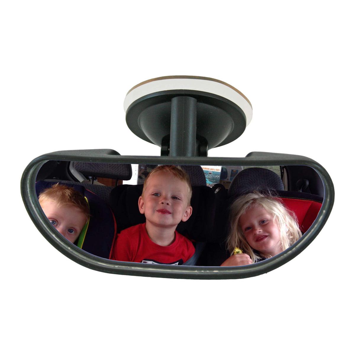 Innenansicht eines Kleinwagen-Innenspiegels