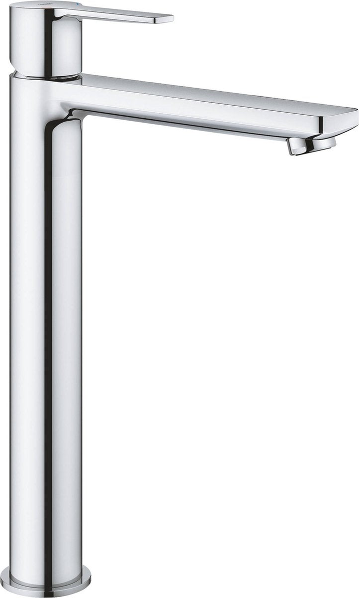 Grohe lineare neue Waschtischarmatur XL – wassersparend – extra hoher Auslauf – ohne Ablaufgarnitur – Chrom – 23405001