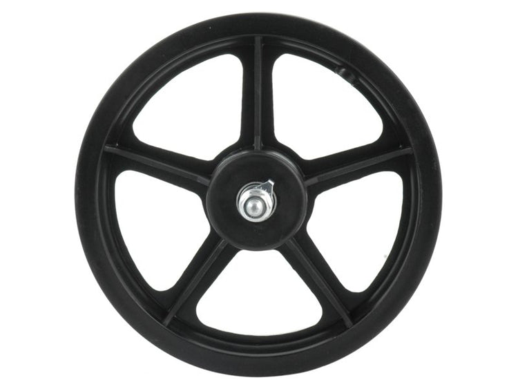 HZB -Vorderrad 12 -Zoll -Etro 203 Plastikschwarz Fixes Achse
