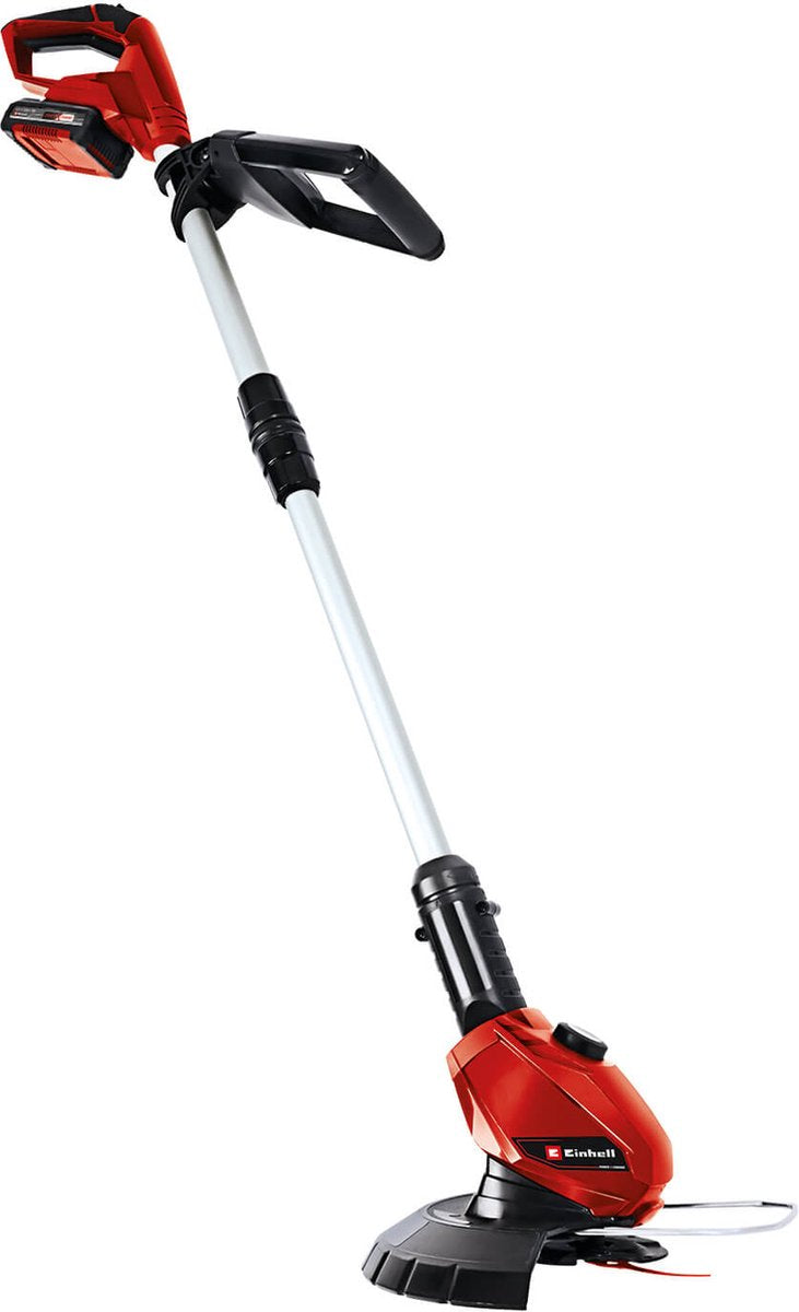 Einhell Akku-Rasentrimmer GE-CT 18 Li Kit – Power X-Change – 18 V Li-Ion – Schnittdurchmesser: 24 cm – dreh- und neigbarer Motorkopf – Blumenschutz – inkl. 2,0 Ah Akku und Ladegerät