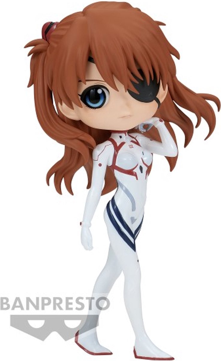 Banpresto Co., Ltd. Evangelion 3.0 + 1.0 Q Posket – Asuka Langley Plugsuit-Stil (Ver.a) – Statue 14 cm