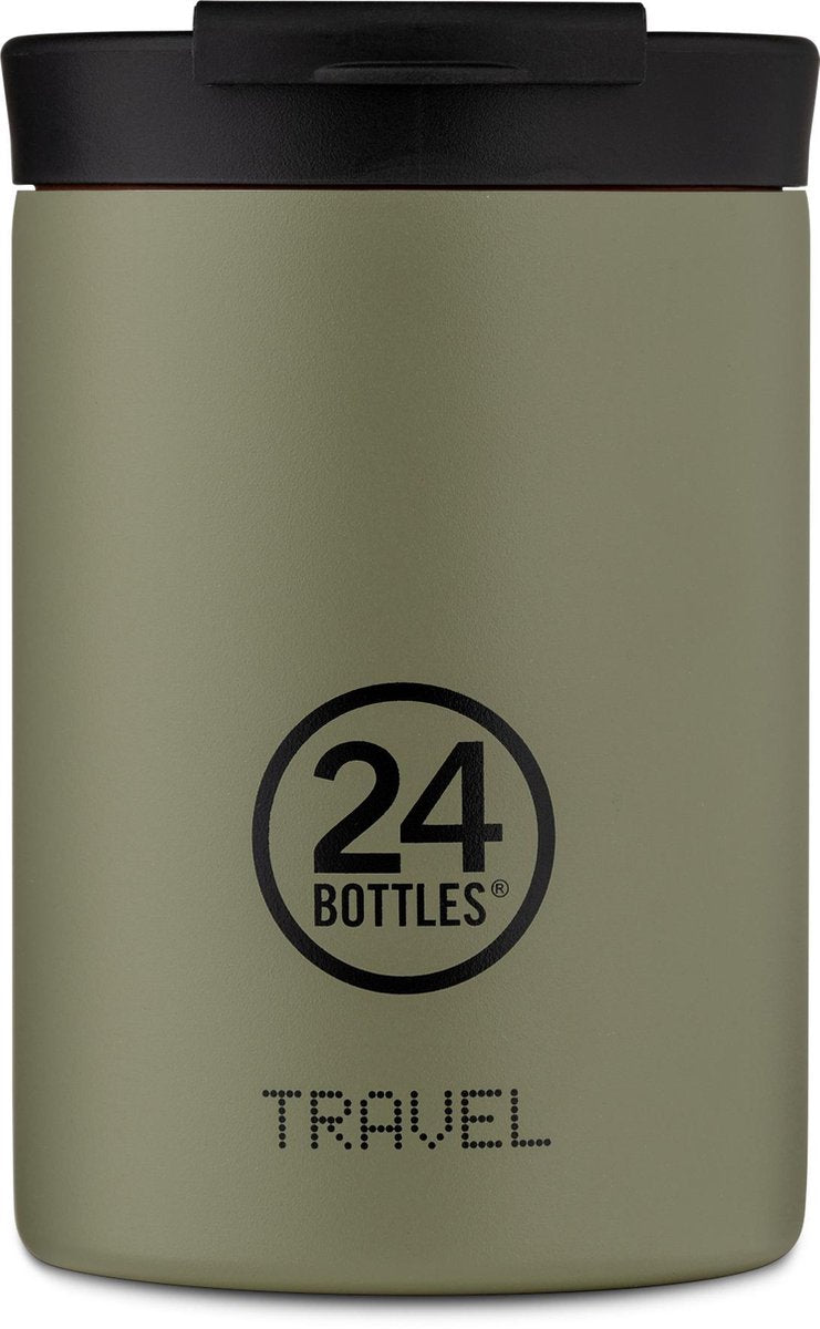 24Bottles 24 Flaschen Reisebecher 350 ml Stone Sage Edelstahl Thermoskanne langlebig