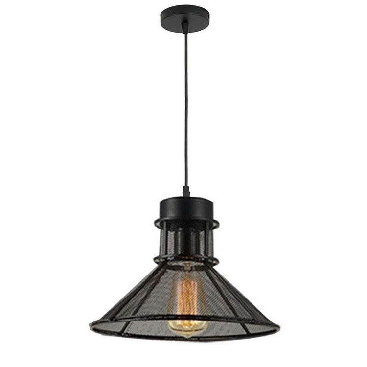 Homestyle Pro Homestyle MK110-BB Industrial Hanging Lamp 28x18 cm Schwarzes Metall