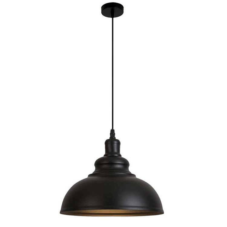 Homestyle Pro Homestyle MK104-BB Industrial Hanging Lampe 40x30 cm Schwarzes Gold Metall