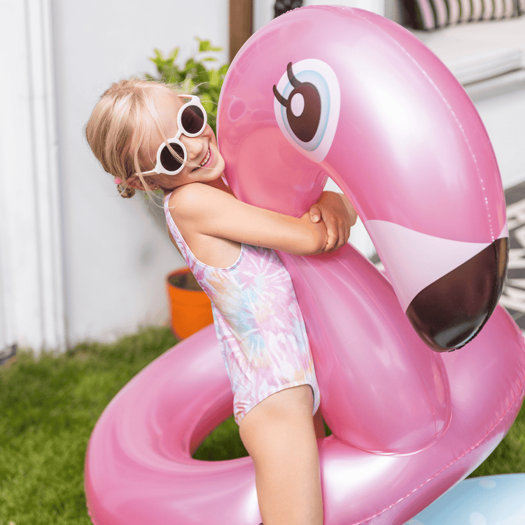 Dreamscape | Rosé Gold Flamingo Schwimmband Ø 95 cm