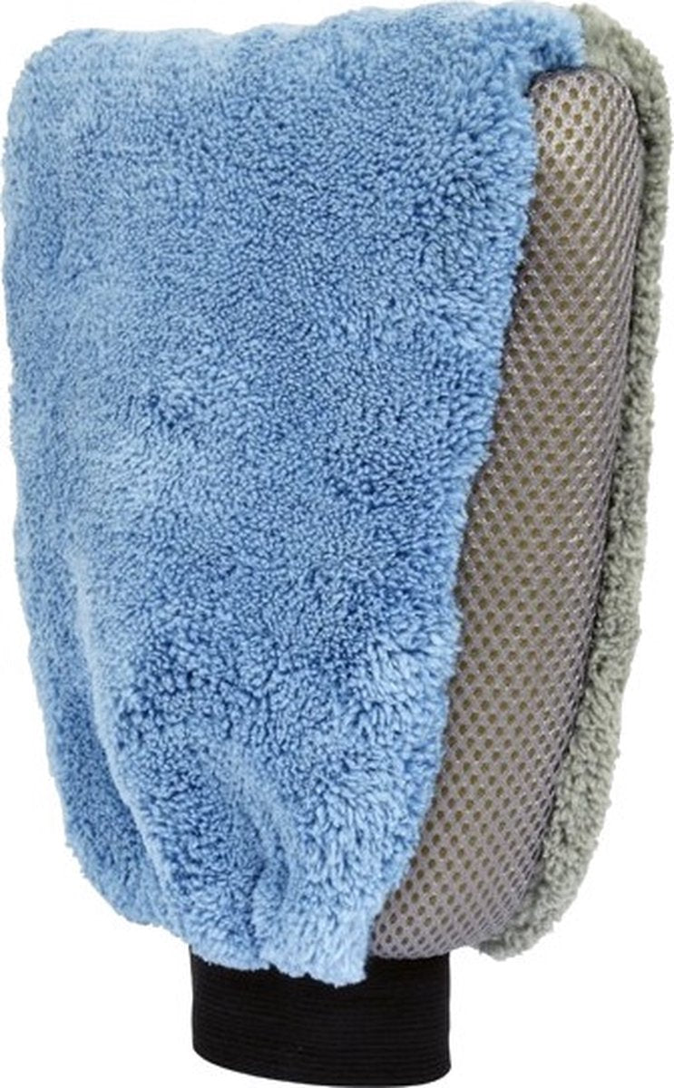 Waschhandschuh Mikrofaser 27 x 18 x 4,5 cm blaugrau