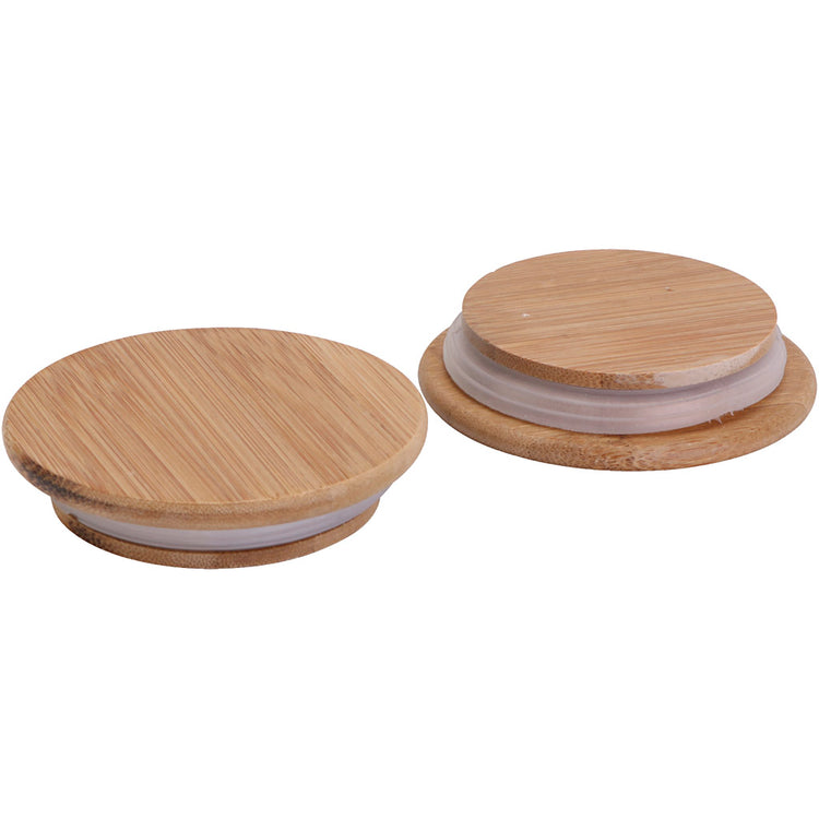 Holzdeckel mit Gummisiegel, D 9 cm, 12 Stück 1 Schachtel