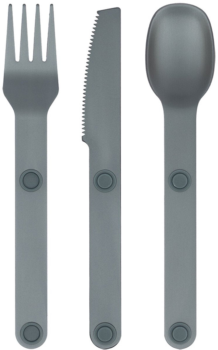 Bo-Camp Besteckset - Aluminium - 3-teilig