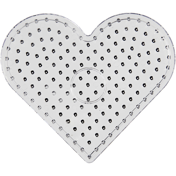 Creativ Company Grundplatte, Herz, Größe 17,5x17,5 cm, Jumbo, klar, 1 Stück
