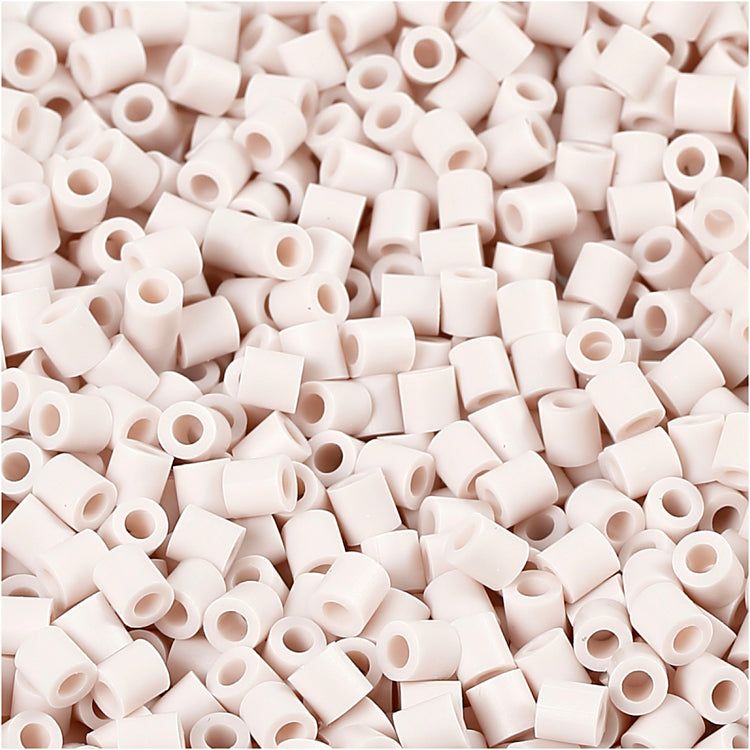 Nabbi Fotoperlen, Größe 5x5 mm, Lochgröße 2,5 mm, mittel, hellgrau (10), 6000 Stück 1 Box