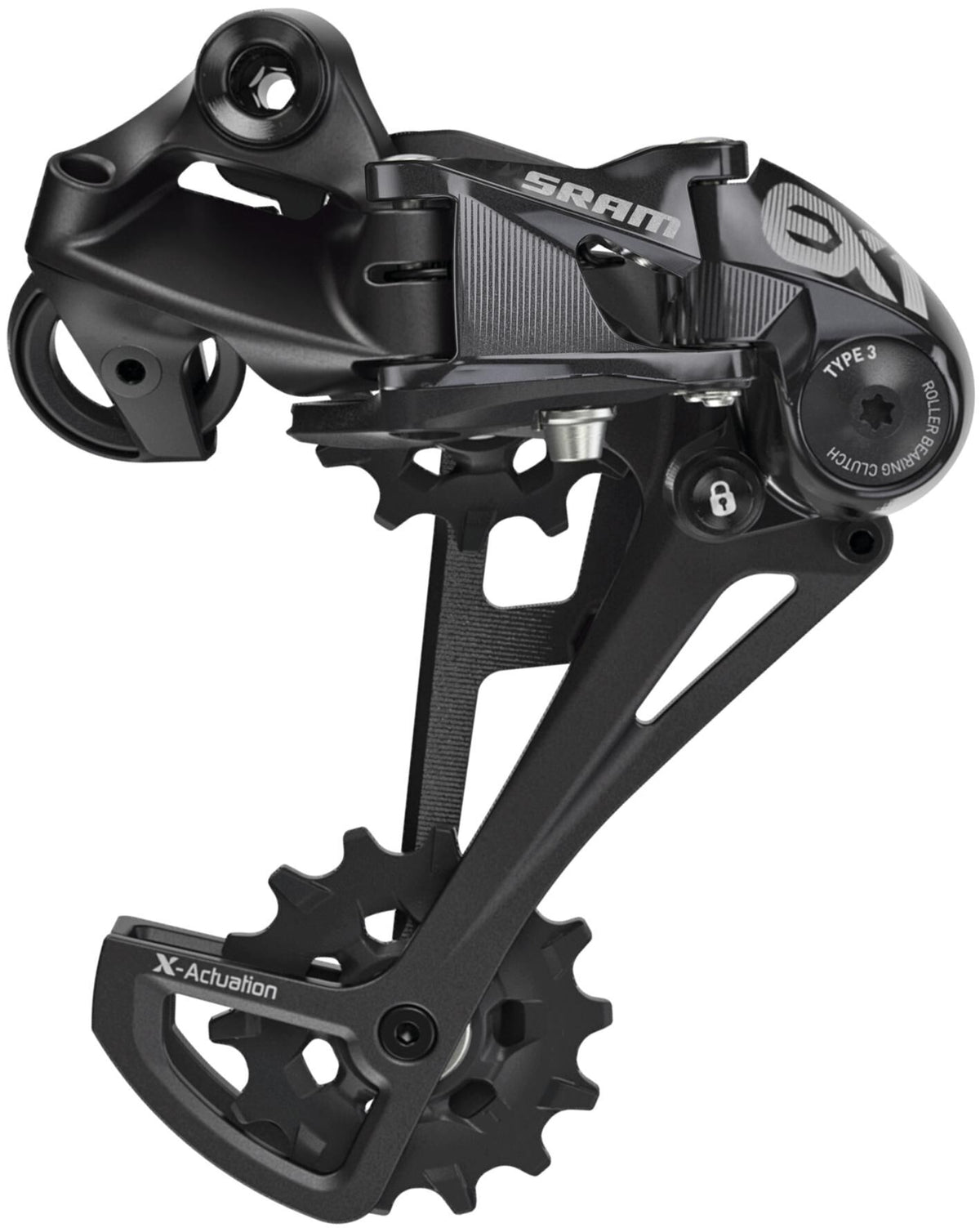 SRAM HINTERSAGE. EX1 8-sp., Alu, Schwarz