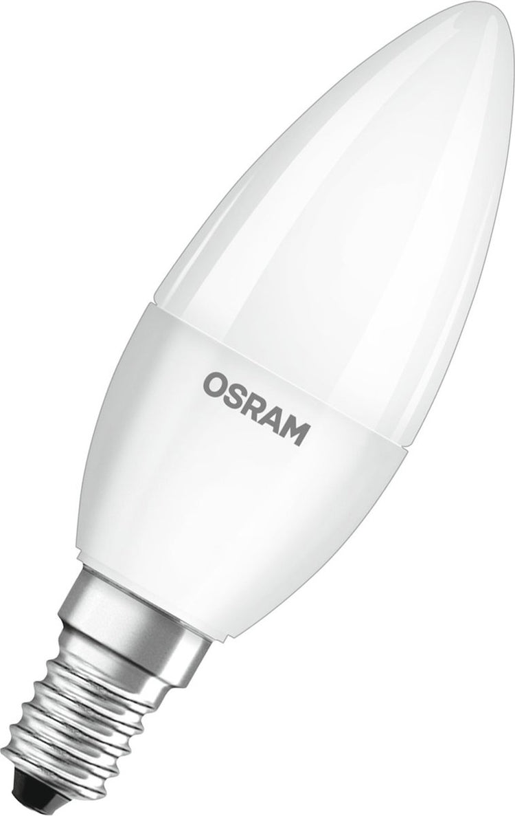 Osram LED-Lampe - Kerze - E14 - matt - 4,9W - 470 Lumen - warmweiß - nicht dimmbar - 5 Stück