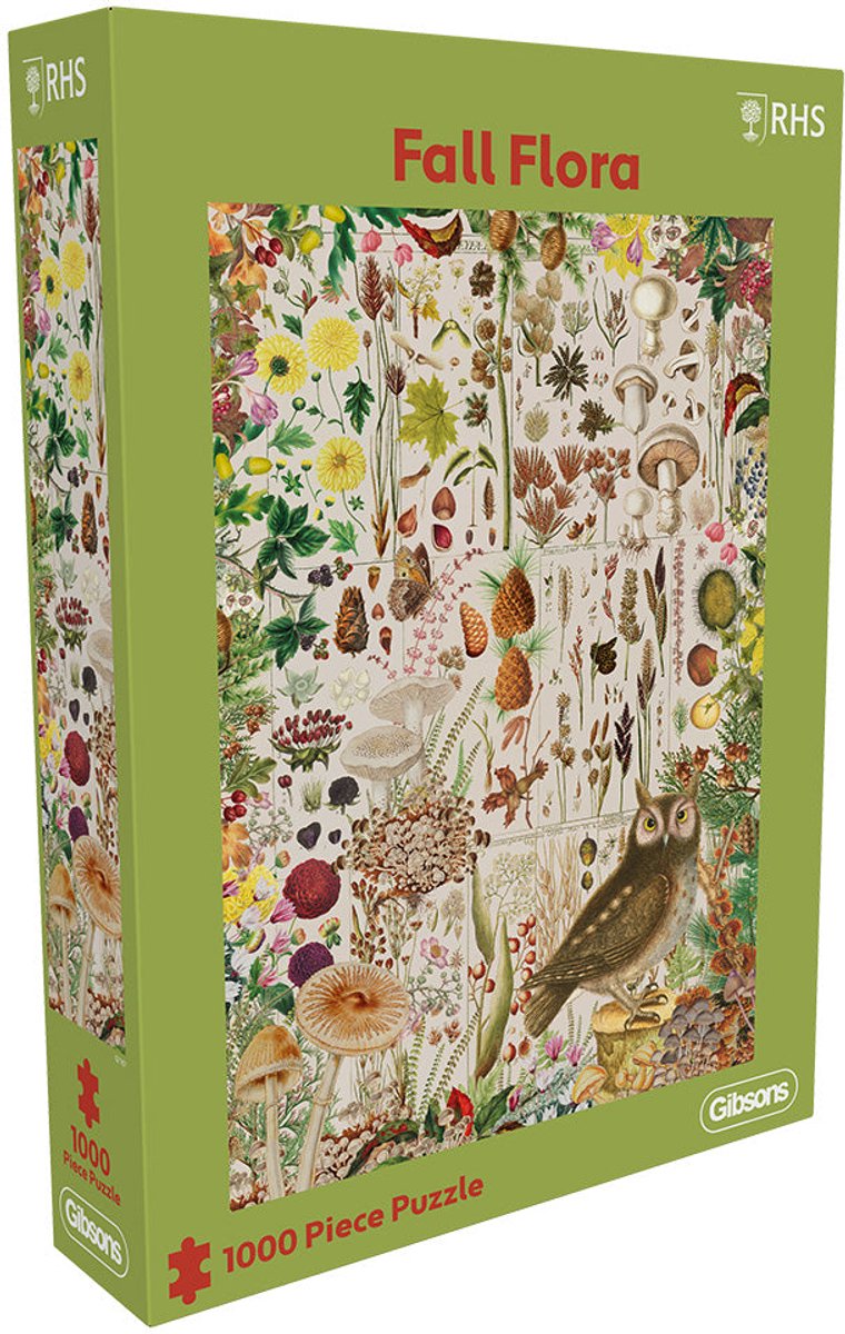 Gibsons – Herbstflora – 1000 Teile 49×68cm (B×H) – Puzzle für Erwachsene