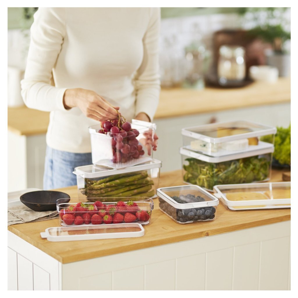 Rotho Cauma Kühlschrank Organizer 4,65l weiß transparent