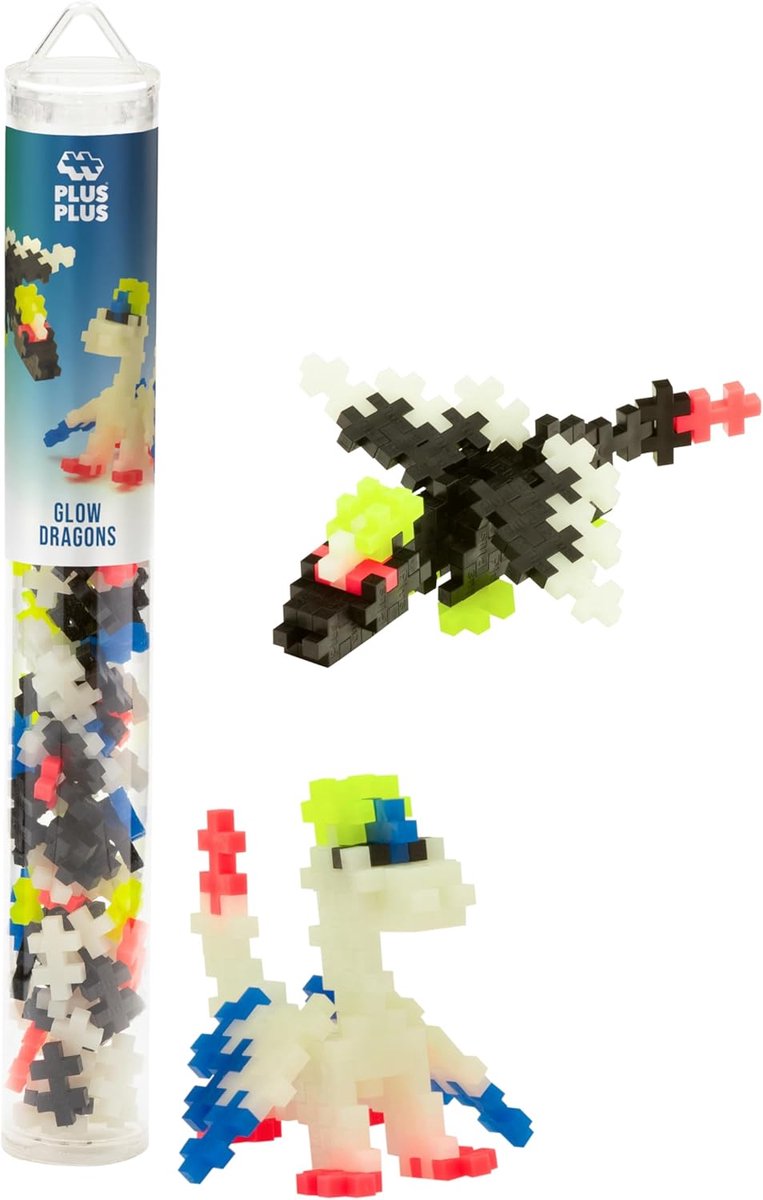 Plus Plus Plus-Plus Glow Dragons 100 Stück Tube (4377)