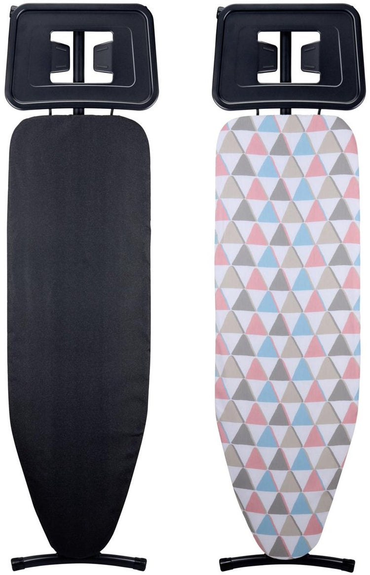 Alpina Bügeltisch XL 161 x 96 cm – inklusive Bügeltischbezug – höhenverstellbar 80–96 cm – mit rutschfesten Füßen – für verschiedene Bügeleisen geeignet – Bügeltischbezug in zufälliger Farbgestaltung