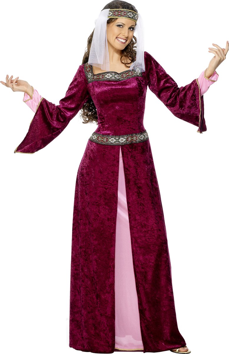 Vegaoo Mittelalter-Königin-Kostüm für Damen – Fasching – XL
