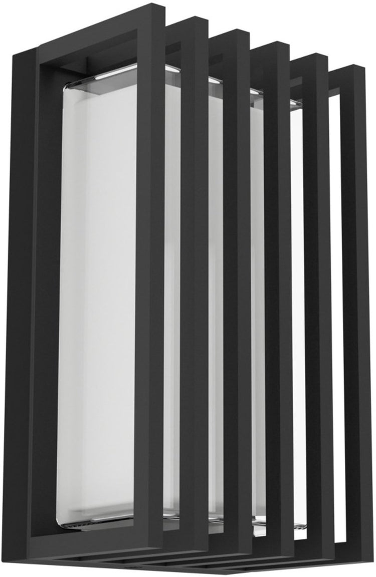Eglo Genovese Außenwandleuchte - Sensor - 24 cm - schwarz klar - einstellbares weißes Licht (warmes, neutrales und Tageslicht)