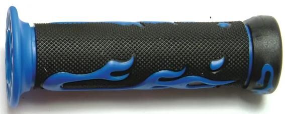 Vparts Gummigriff Flammenpr. Halteschlaufen blau tnt Flammendekor, 623az
