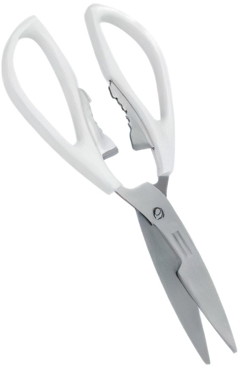 Metaltex - Küchenschere - 21 cm - Edelstahl - Weiß - Silber
