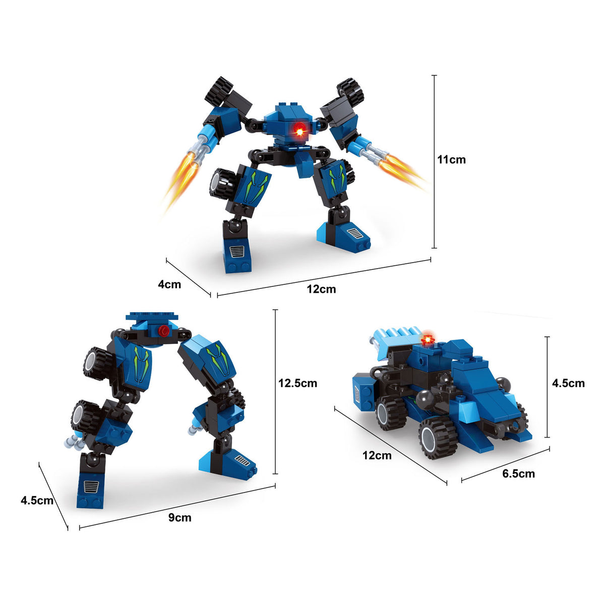 Baukasten Titan Transform Blue - 71 Teile.