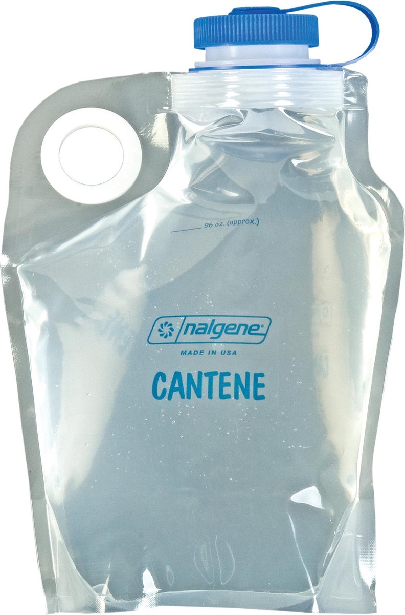 Nalgene – Kantine mehrschichtig – Weithalsflasche – Trinkflasche – Wasserflasche – leicht – 3000 ml – grauer Kunststoff