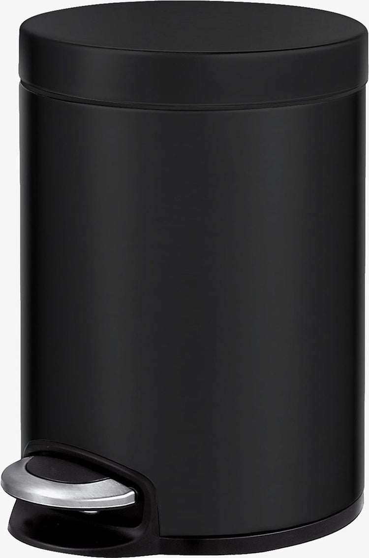 Eko - Serene Treteimer 5 Liter - Griff Kunststoff - Mattschwarz - Abfalleimer