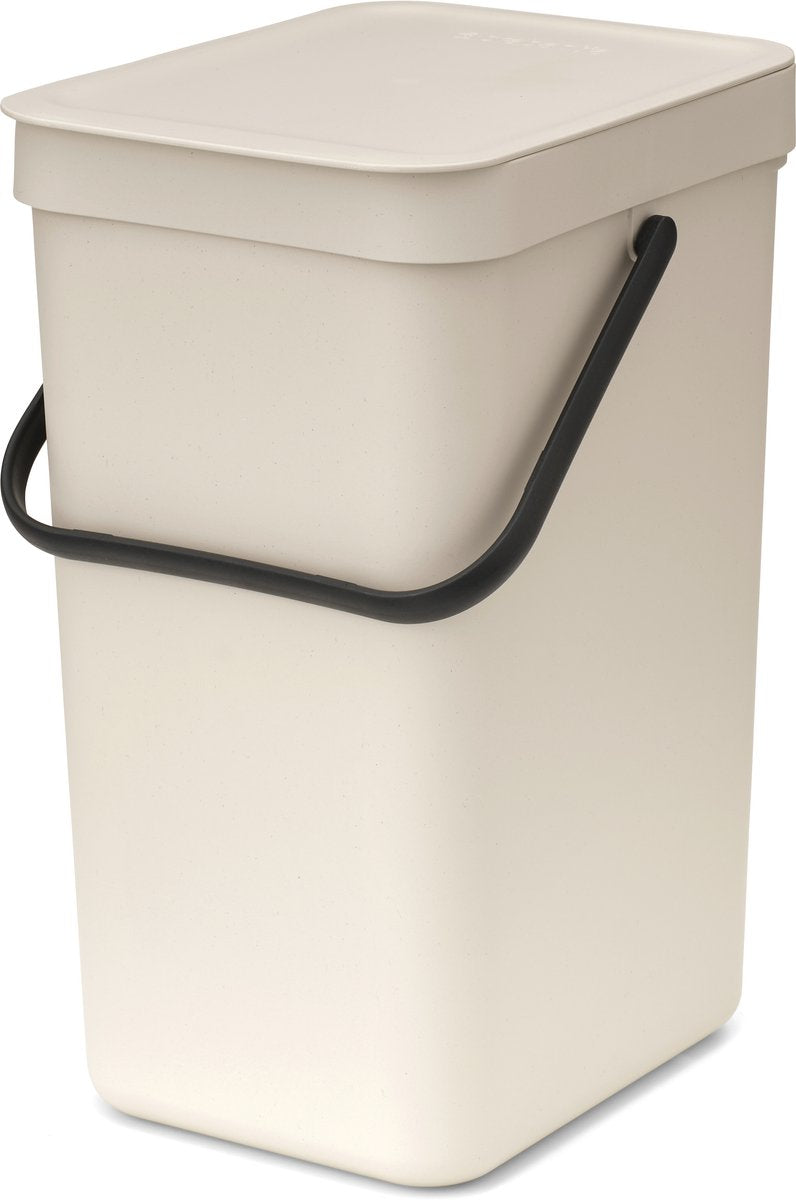 Brabantia Sort Go Abfallbehälter – 12 l – sanftes Beige