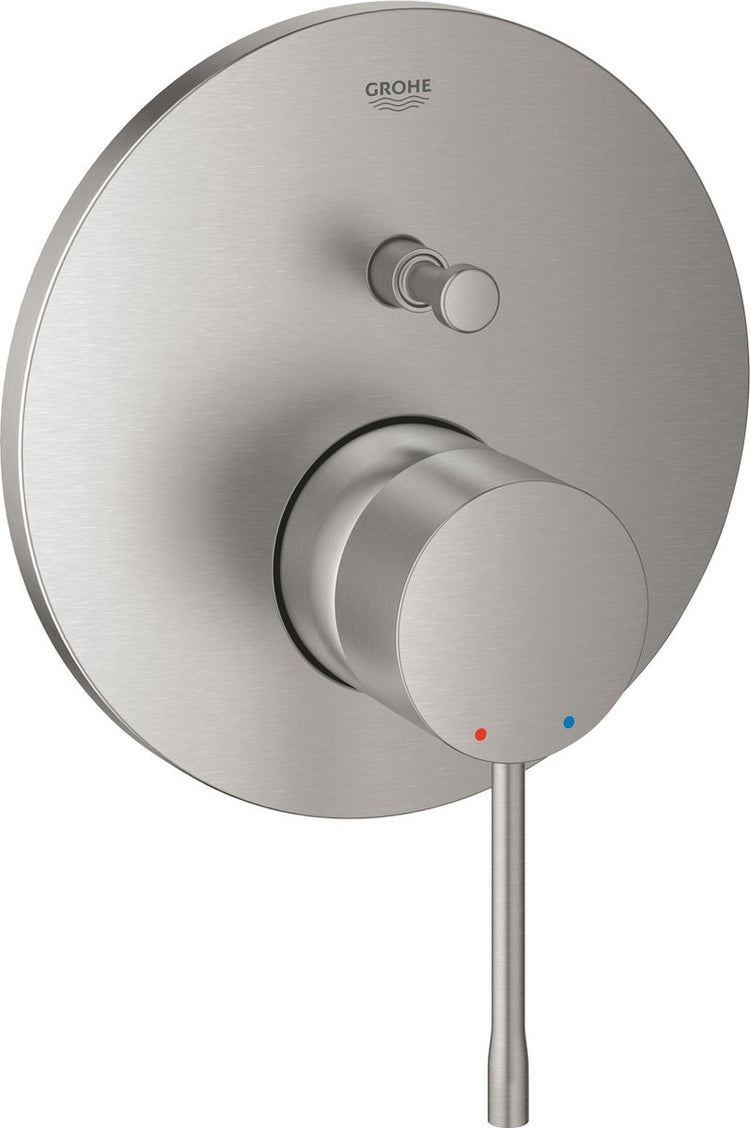 Grohe Essence Einbau-Duscharmatur – Aufputzteil – 2 Ausgänge – Edelstahl