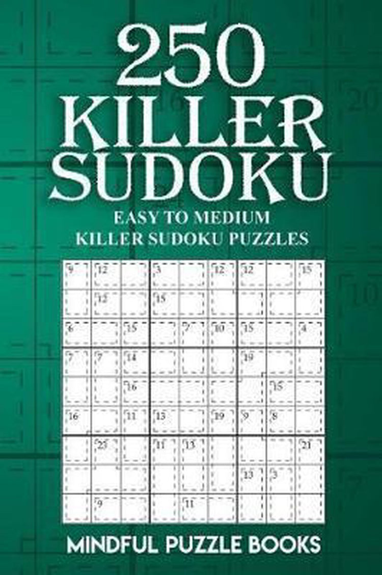 250 Killer Sudoku: einfach bis mittelschwer Killer - Rätselbuch