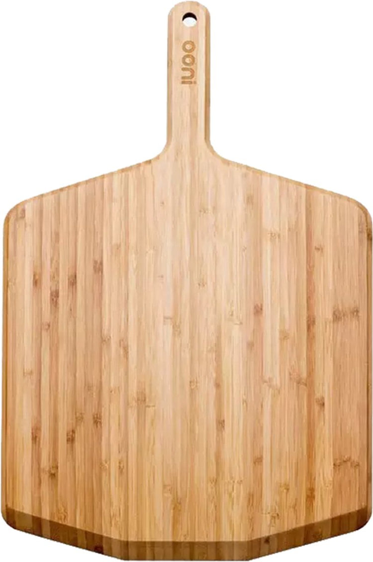 Ooni 40 cm Bambus-Pizzaschieber – Servierbrett – Pizzaschaufel für frisch gebackene Pizzen – Bambus-Pizzabrett als Pizzaofen-Zubehör – extra großer Pizzaofen-Schieber