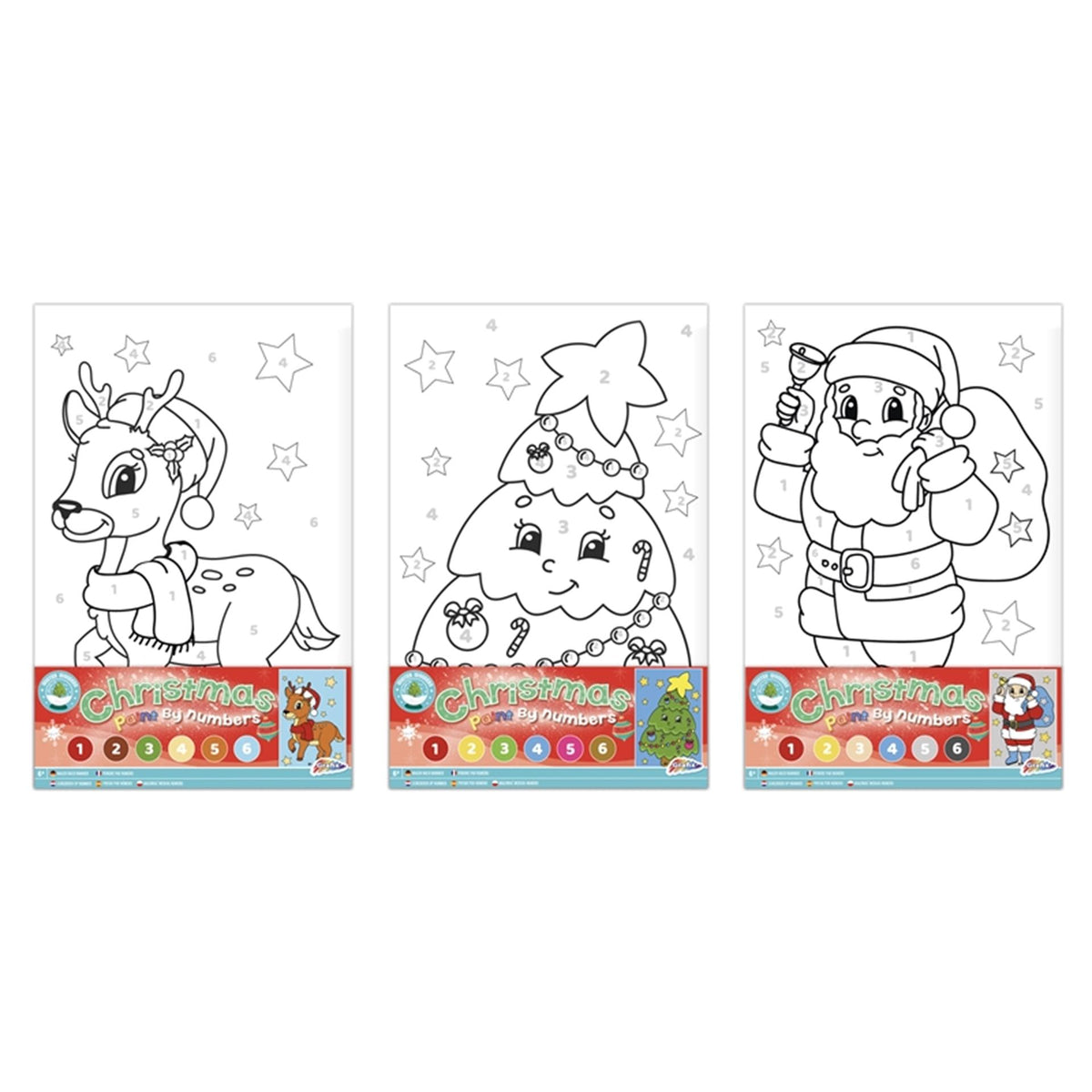 Weihnachts -Leinwand Malerei nach Nummer - Weihnachtsmann