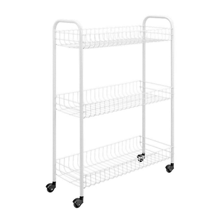Tomado-Metaltex Tomado-Metaltex Slim Küchenwagen mit Rädern 23x56x84 cm Weiß