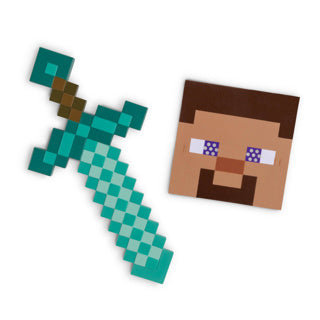 Minecraft Schwert und Masken -Set komplett
