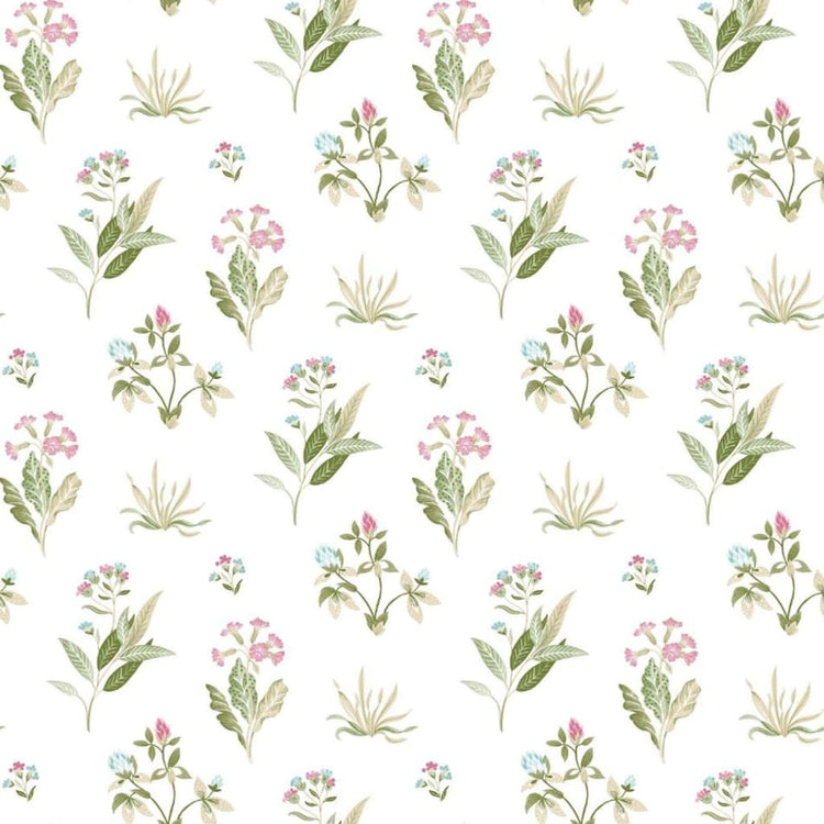 Noordwand Noordwand Tapete blühen Garten 6 Blumen und Pflanzen weiß und grün