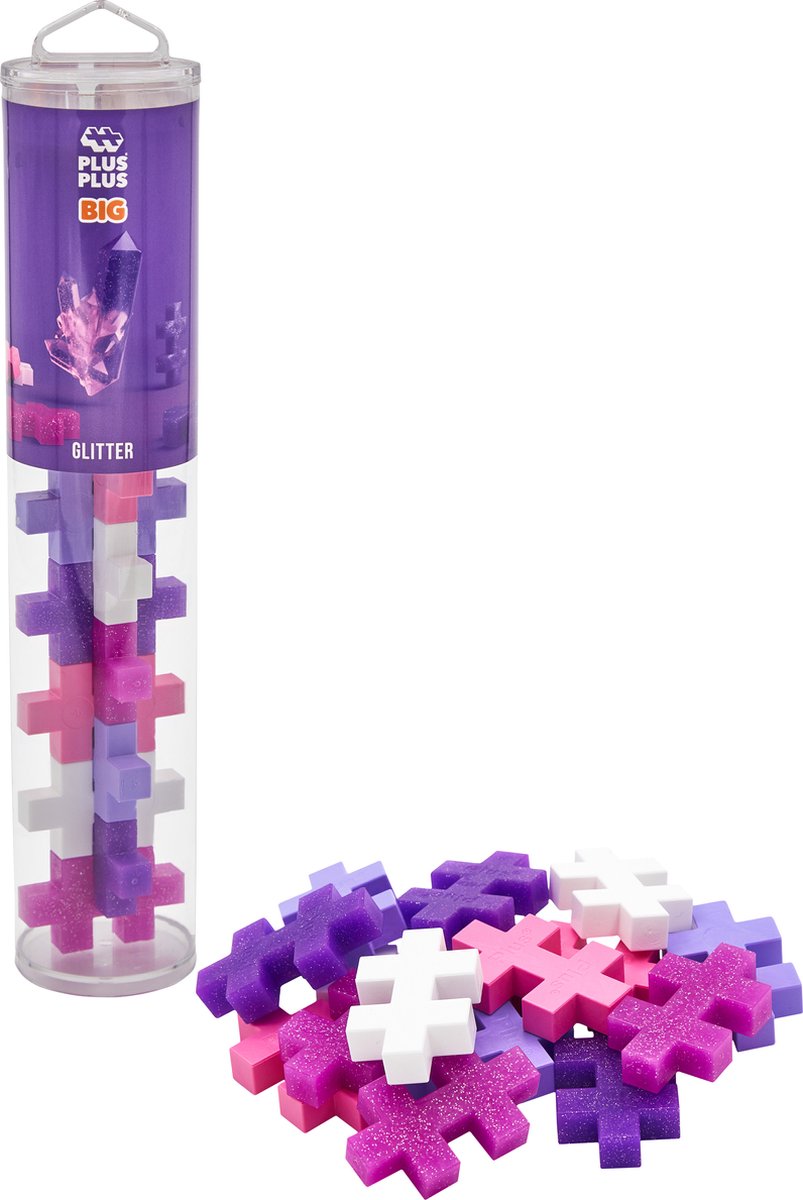 Plus Plus Tube Glitzer groß Plus-Plus: 15 Stück (3432)