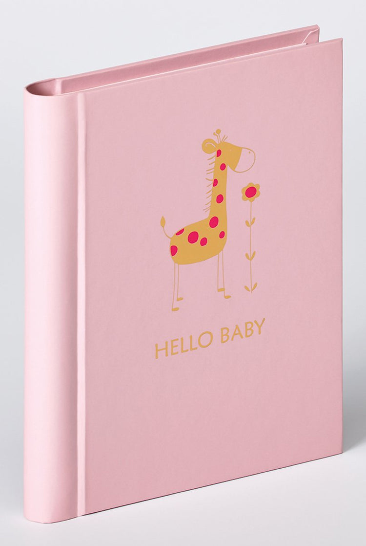 Walther ma-148-r Tierbaby – Mini-Einsteckalbum – Größe 13 x 16 cm – 30 Fotos 11,5 x 15,5 cm – rosa