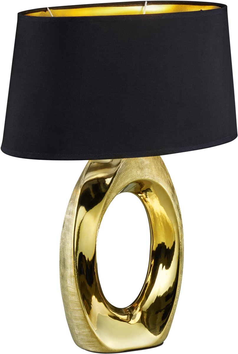Rl lebe dein Licht Reality Taba - Tischlampe - Gold - exkl. 1x E27 4,9 W - Schnurschalter