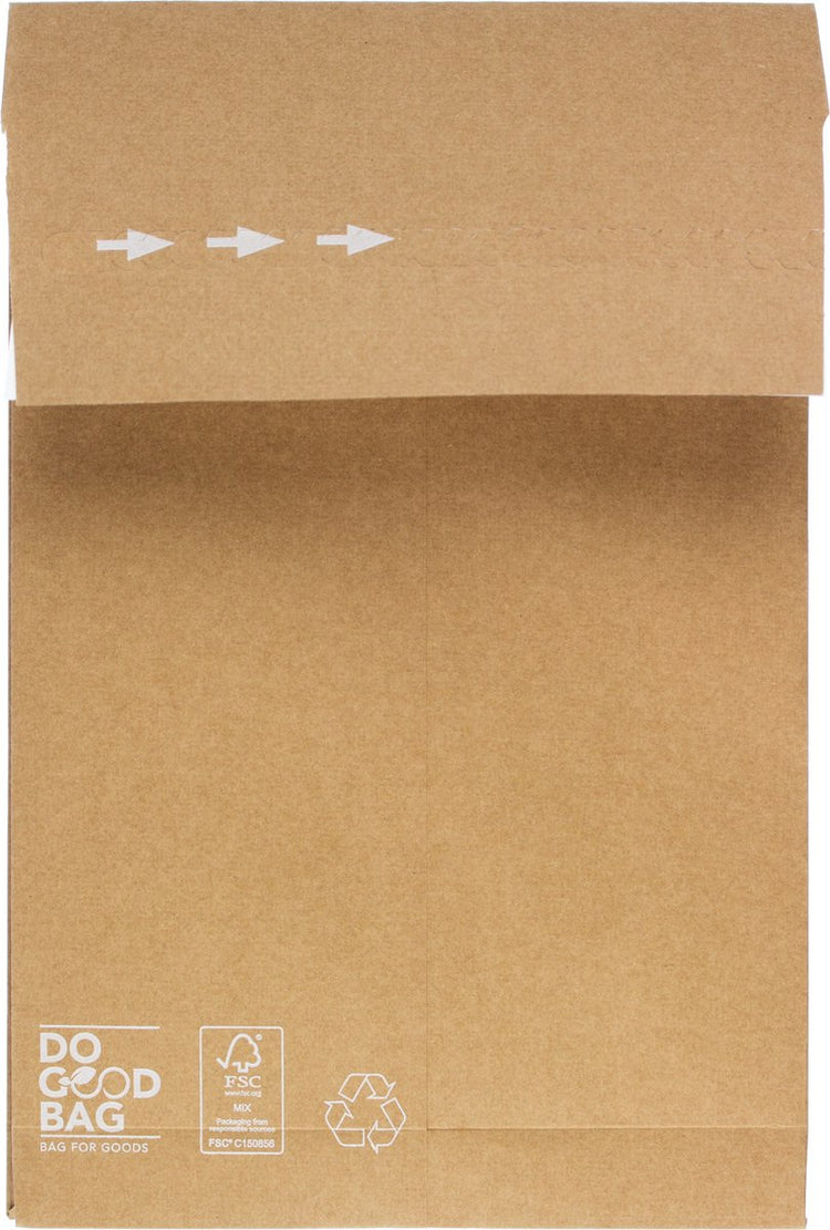 Musterbeutel für Sozialwohnungen – 200 x 300 x 50 mm – Do-Good-Beutel – braun – 10 Stück – rd-309900-10