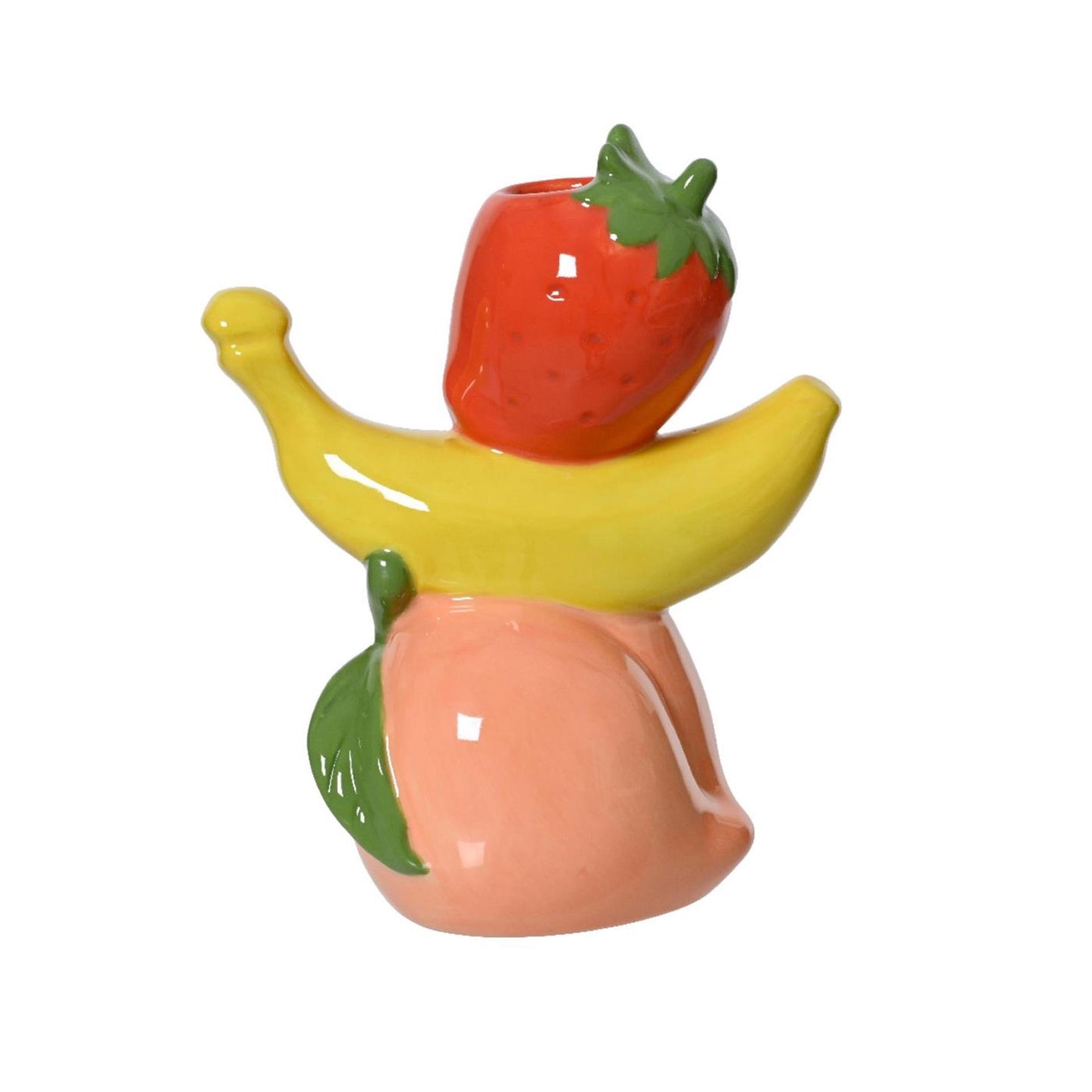 Decoris Vase Porzellan H18cm Obst