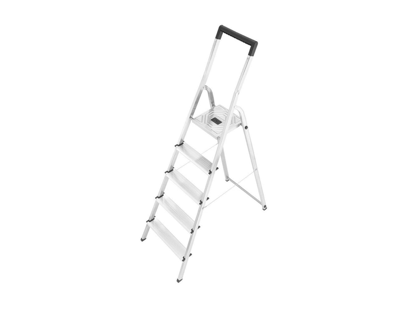 Hailo Hailo L40 Aluminium Haushaltstreppe Klustrap 5 Stufen