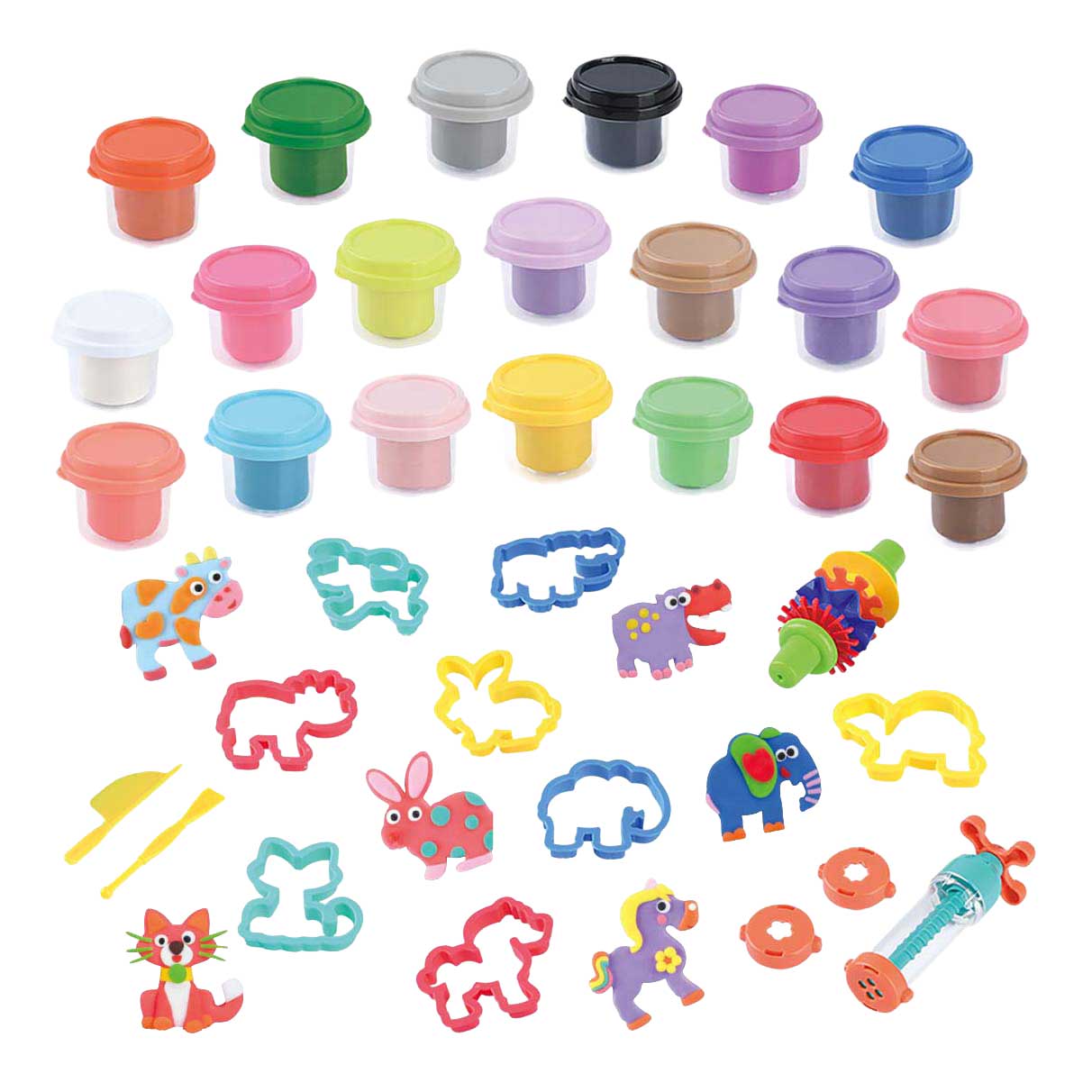 Luxuriöses Playgo-Ton-Bastelset – 20 Tontöpfe