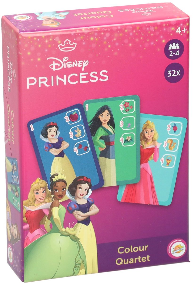 Disney-Prinzessinnen-Quartett – 32 Karten