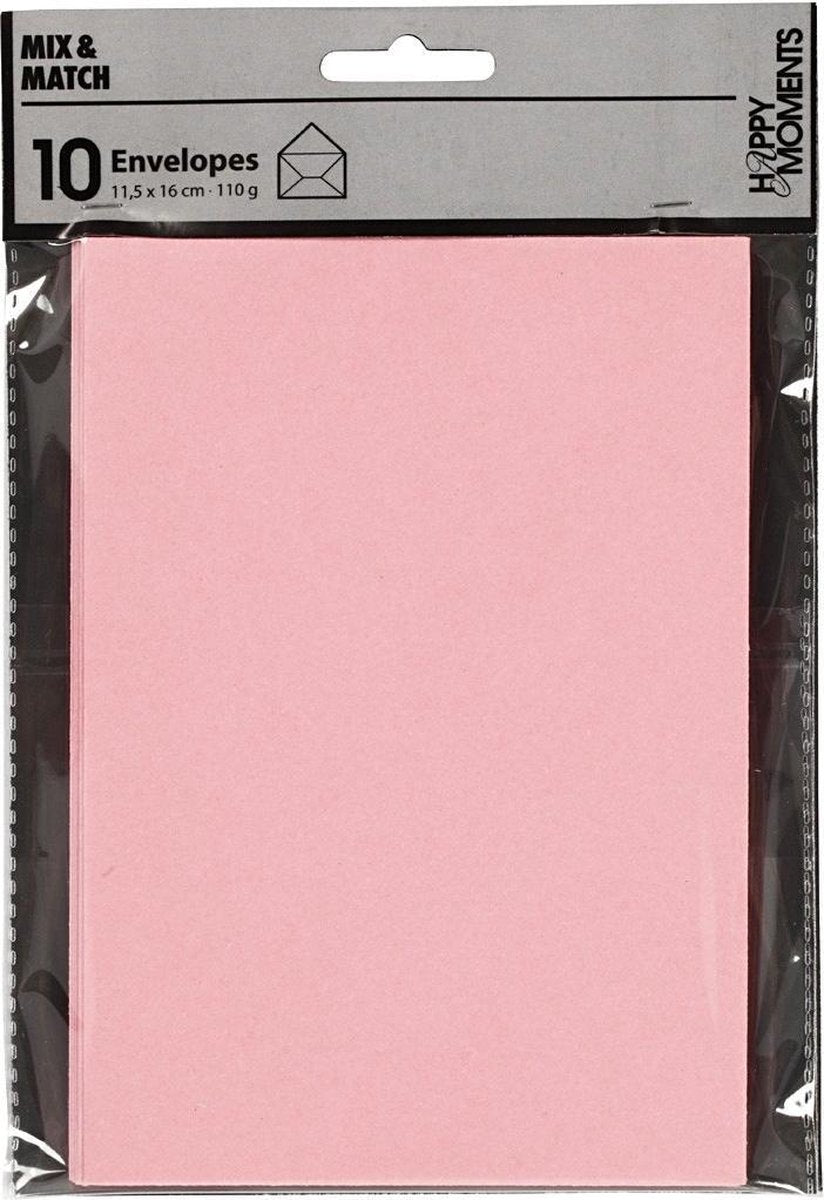 Creativ Company Envelope Light Red, 11,5x15 cm, 10st.