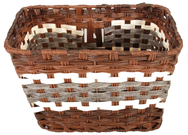 Geflochtener Weidenräderbasket Volare L 36 x 27 x 21 cm - dunkelbraun