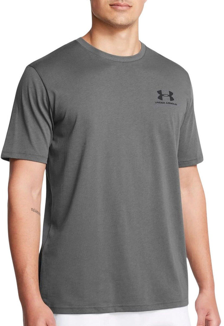 Under Armour UA M Sportstyle LC SS Herren-Sportshirt – Grau – Schwarz