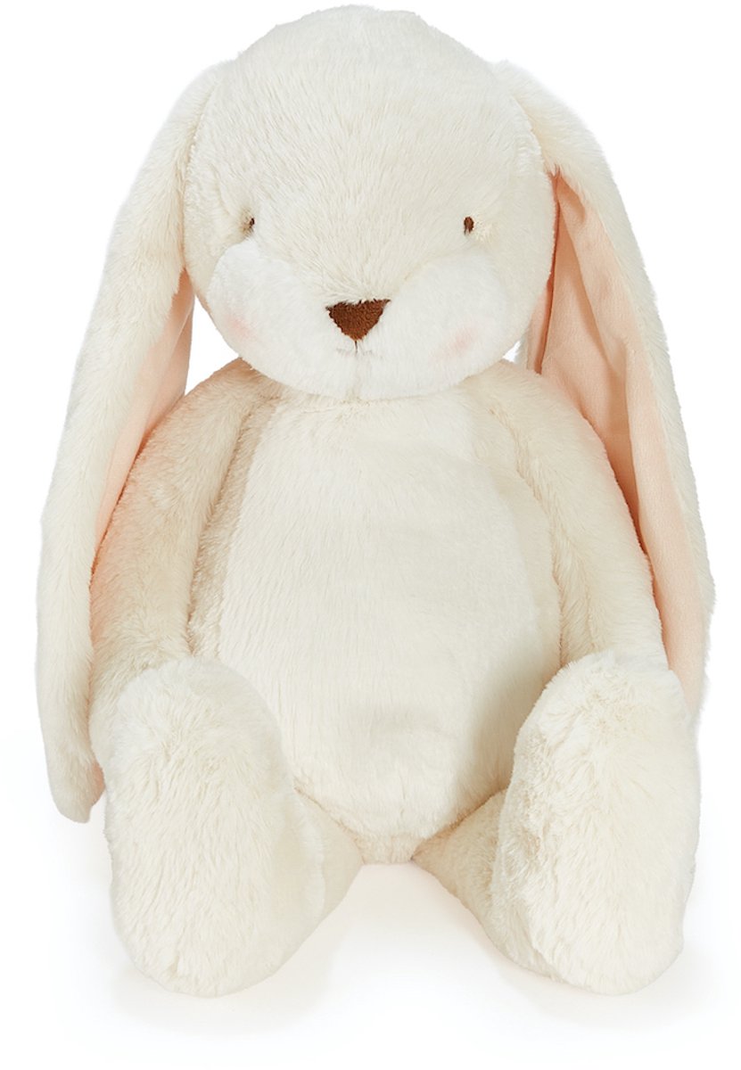 Bunnies by the Bay Floppy Knabberkaninchen – Stofftier – Kuscheltier für Kinder – gestickte Details – Creme – 52 cm