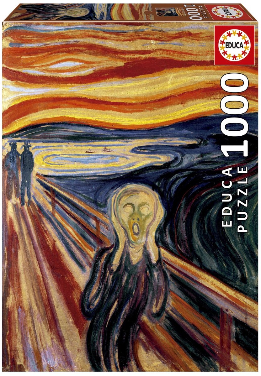 Educa Puzzle 20308 Der Schrei, Edvard Munch 1000 Teile