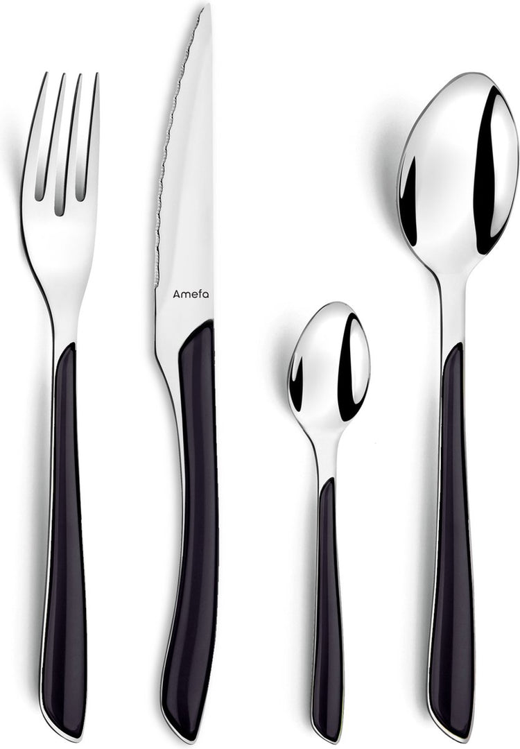 Amefa Eclat Black - 16-teiliges Set - 4 Personen - Schwarz
